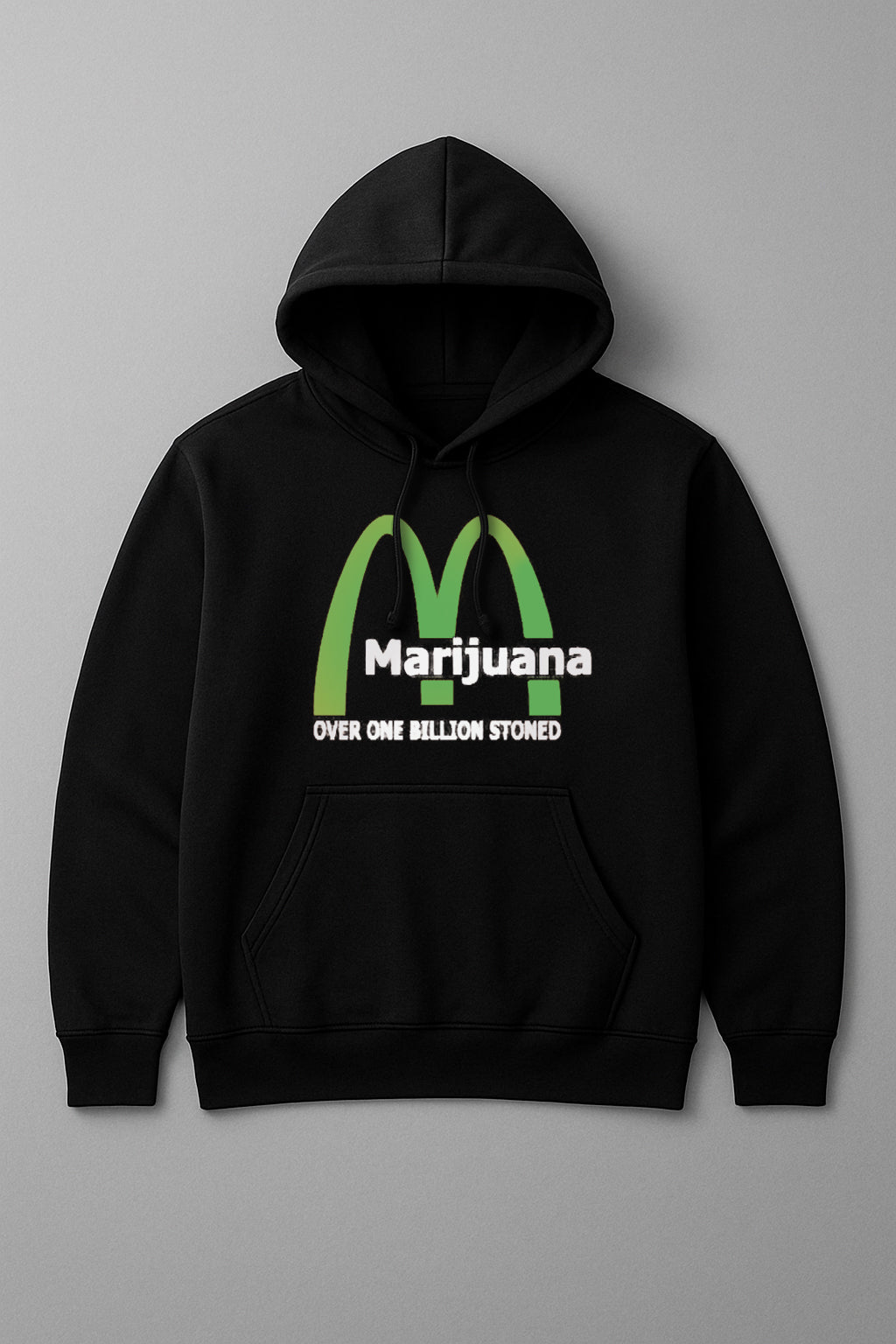 Felpa “Marijuana – Over One Billion Stoned” 🖤💚