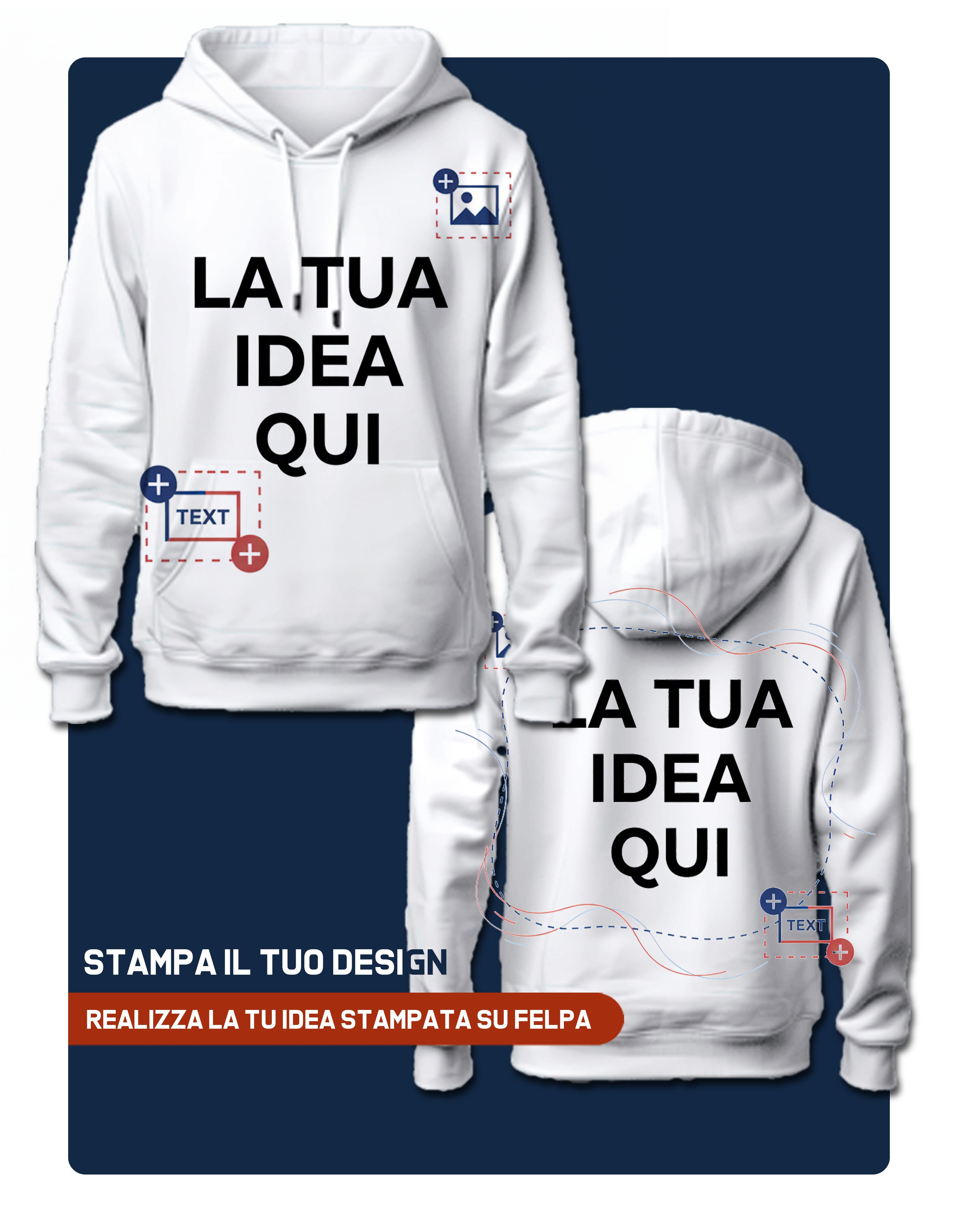 Felpa personalizzata