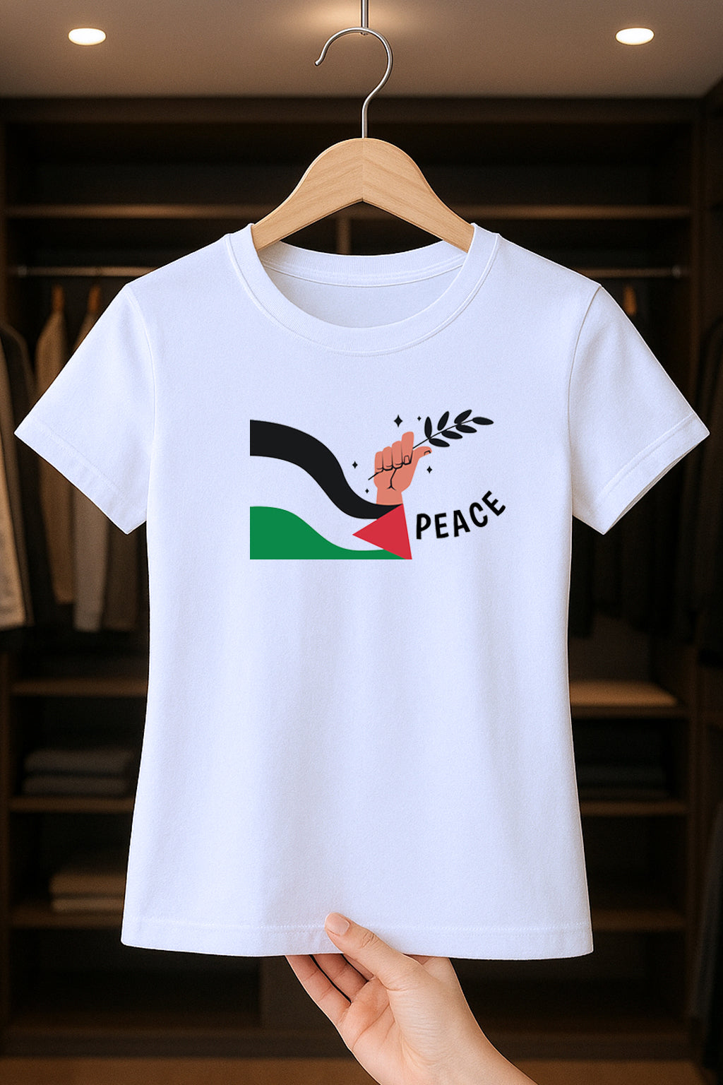 Maglietta “Peace Palestine” – Simbolo di libertà e speranza