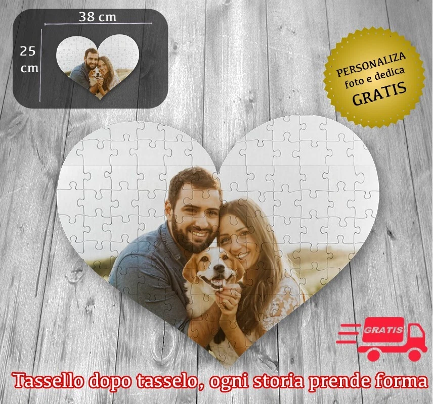 Puzzle a Cuore Personalizzato